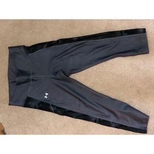 Barely worn Under Armour grey workout capris